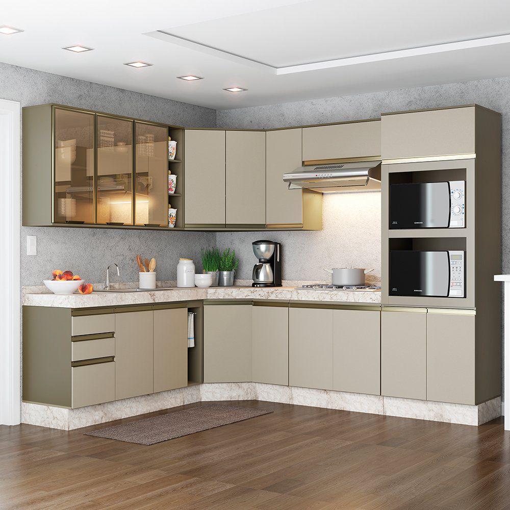 Cozinha Modulada Henn Connect 11 Peças 17 Portas 2 Gavetas Cozinha