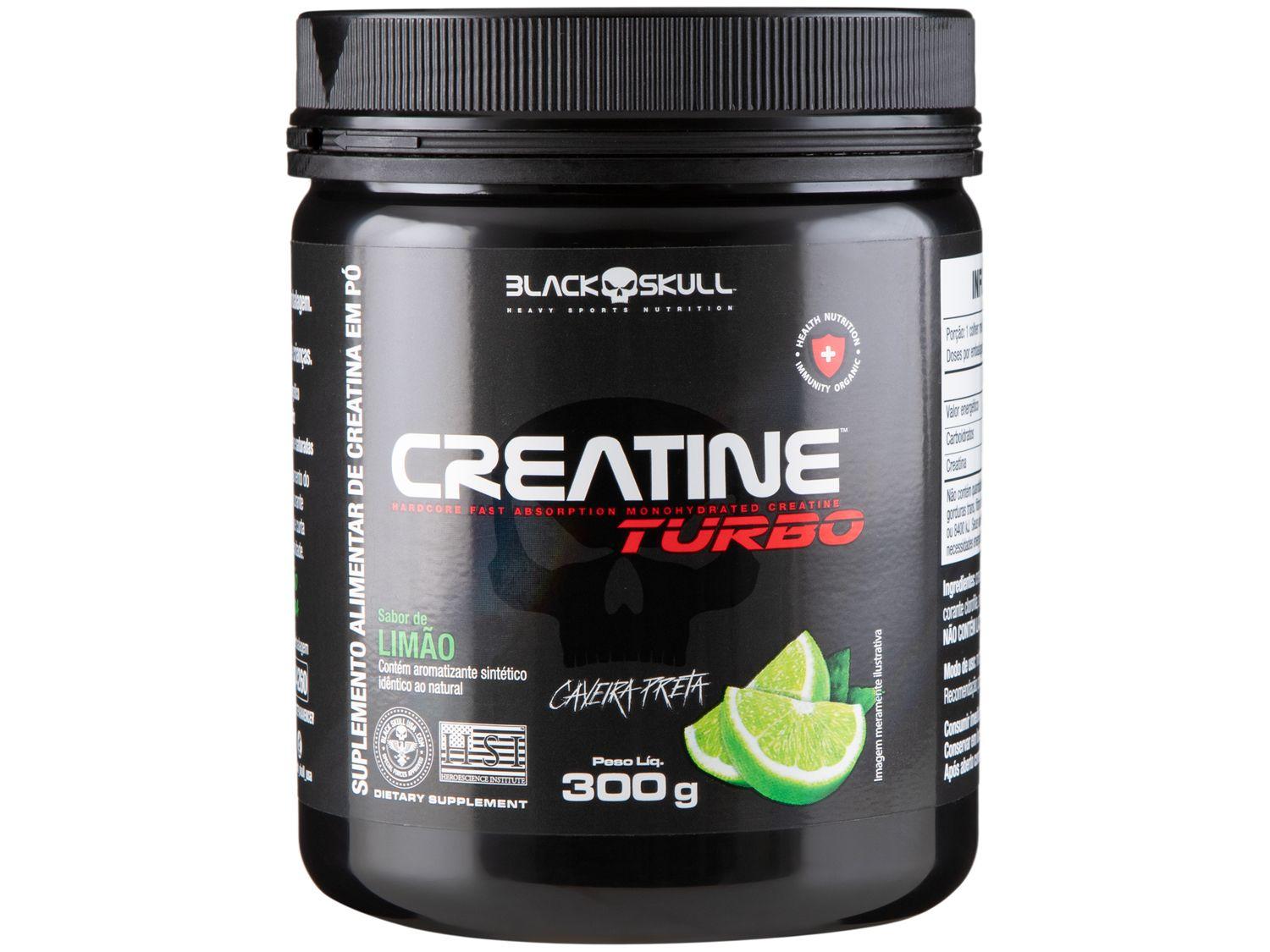 Creatina Mono-hidratada Black Skull Caveira Preta
