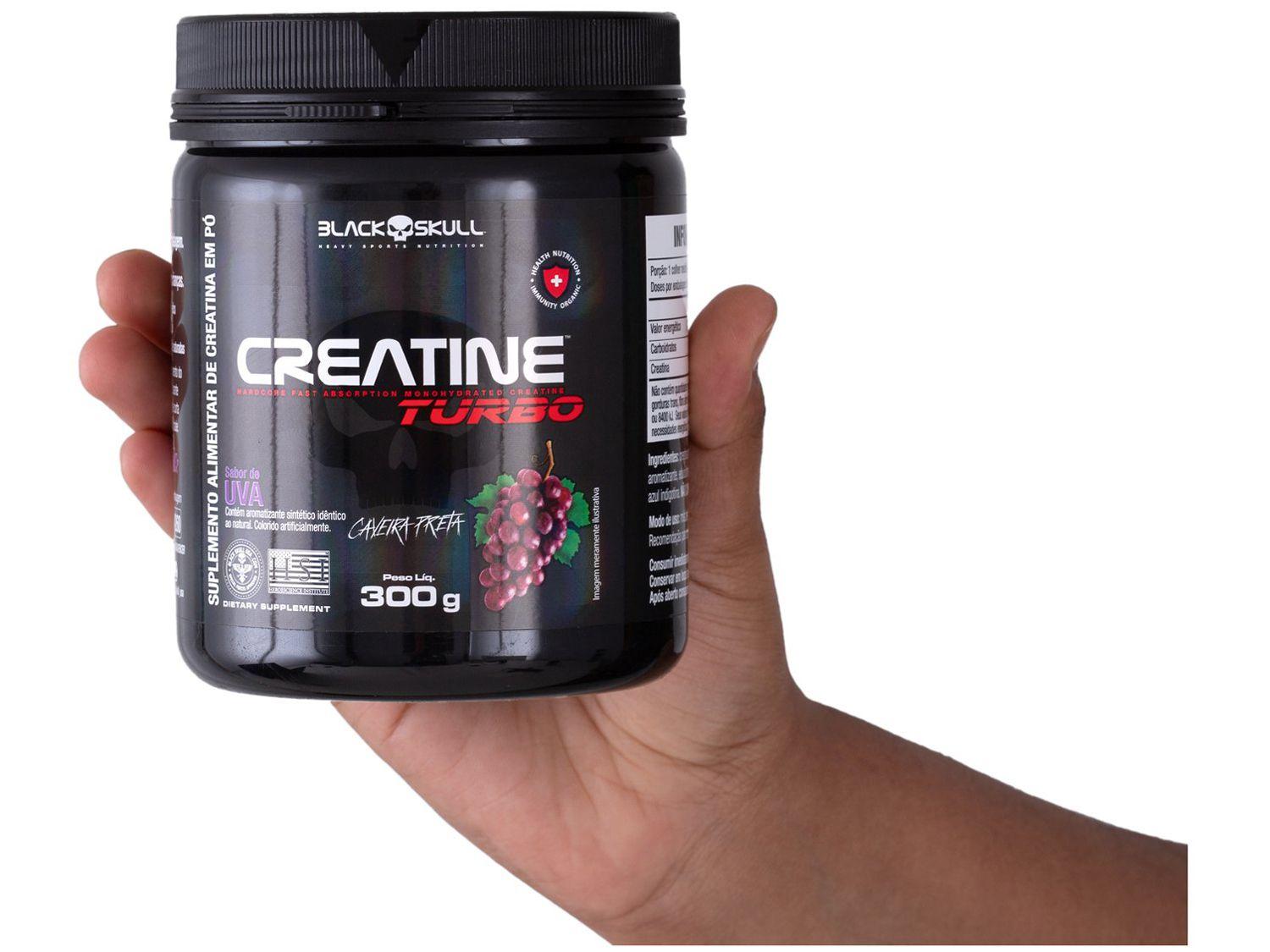 Creatina Mono-hidratada Black Skull Caveira Preta