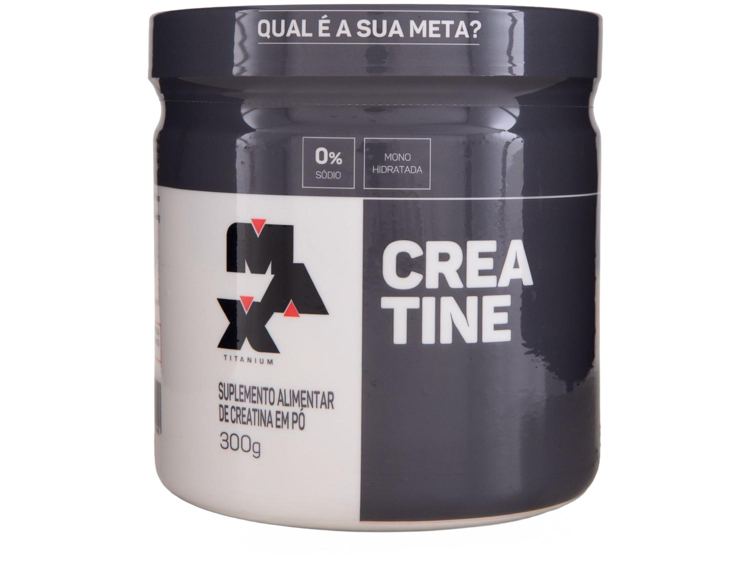 Creatina Mono-Hidratada Max Titanium em Pó 300g sem Sabor