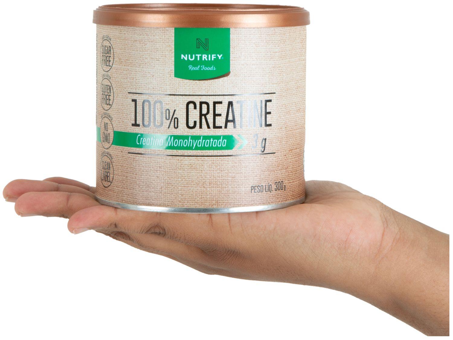 Creatina Mono-hidratada Nutrify 100% Creatine em Pó 300g Natural