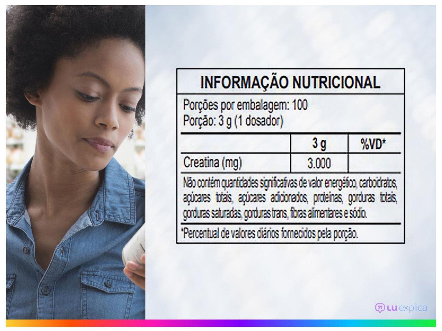 Creatina Mono-hidratada Nutrify 100% Creatine em Pó 300g Natural