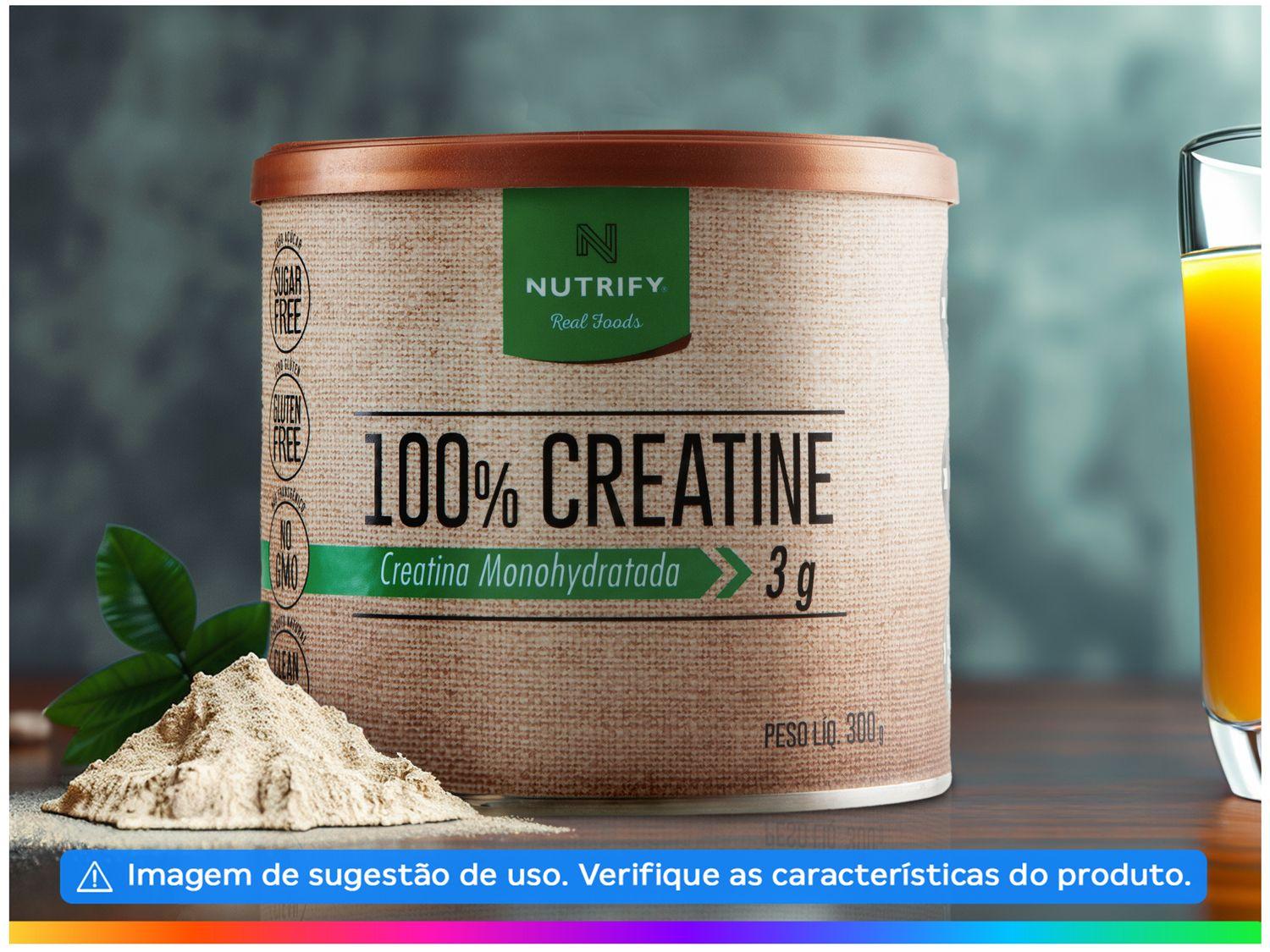 Creatina Mono-hidratada Nutrify 100% Creatine em Pó 300g Natural