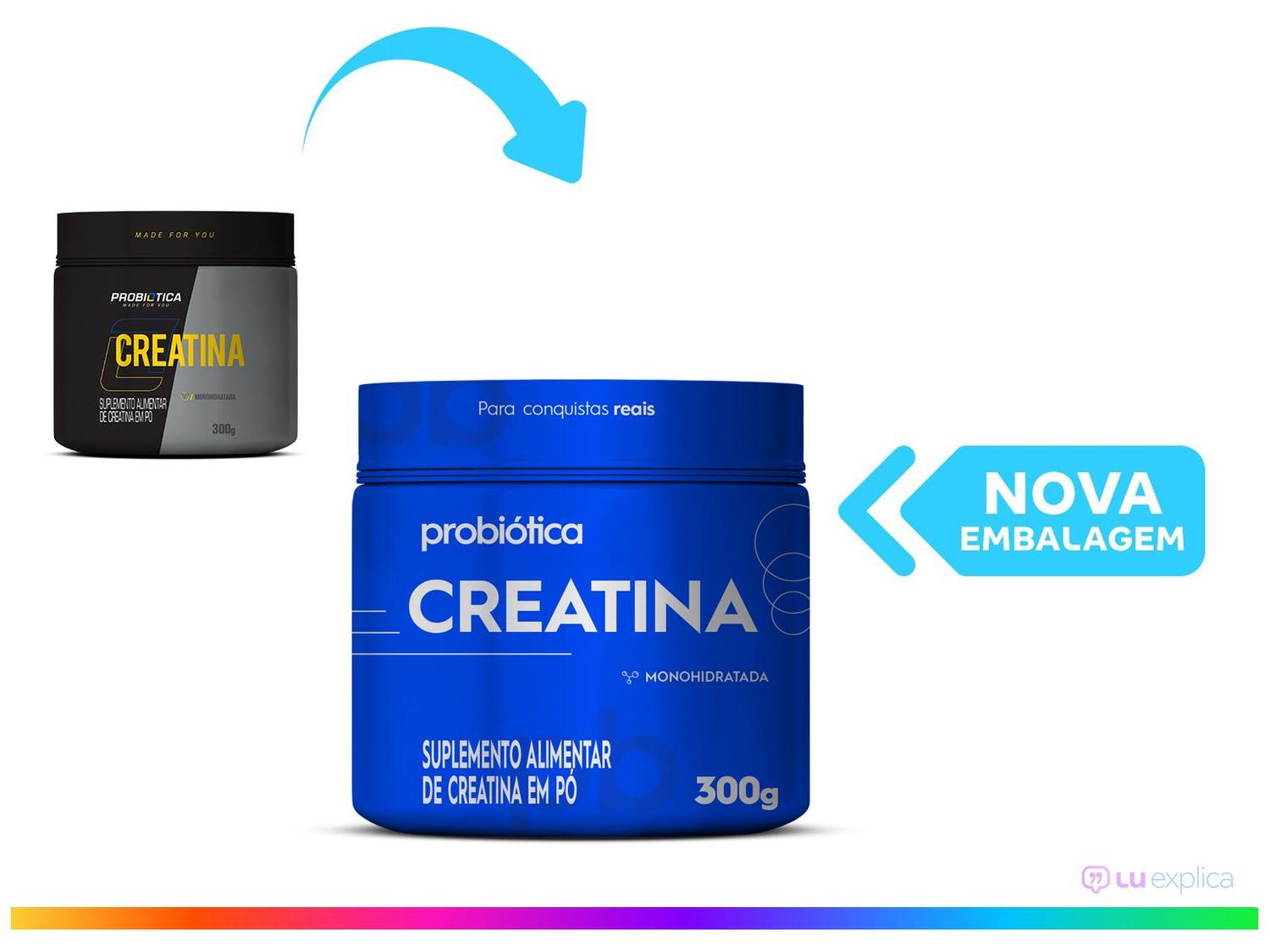 Creatina Mono-hidratada Probiótica em Pó 300g