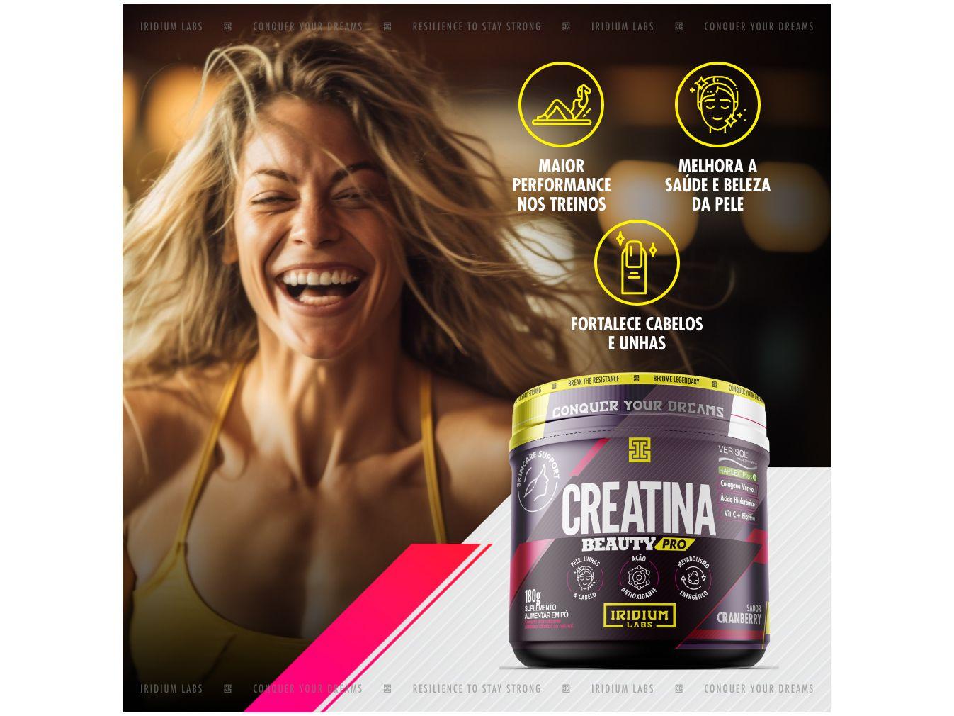 Creatina Monohidratada Iridium Labs Beauty Pro