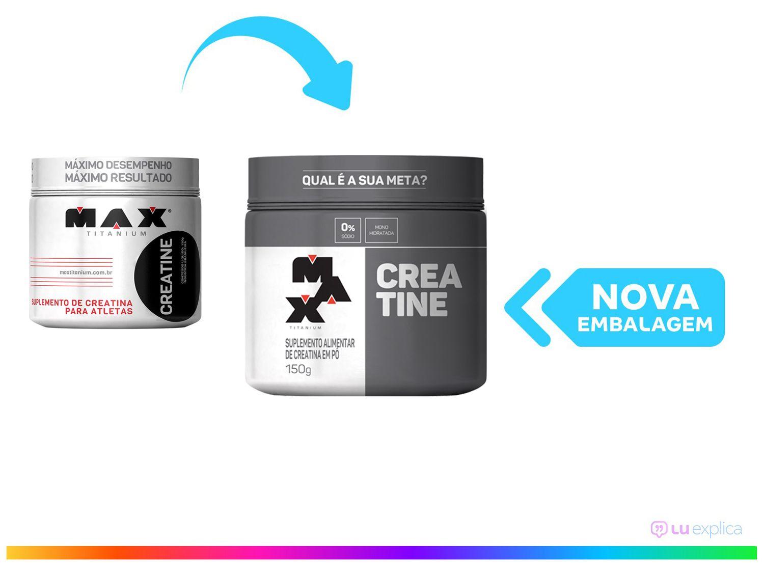 Creatina Monohidratada Pote 150g -  Max Titanium