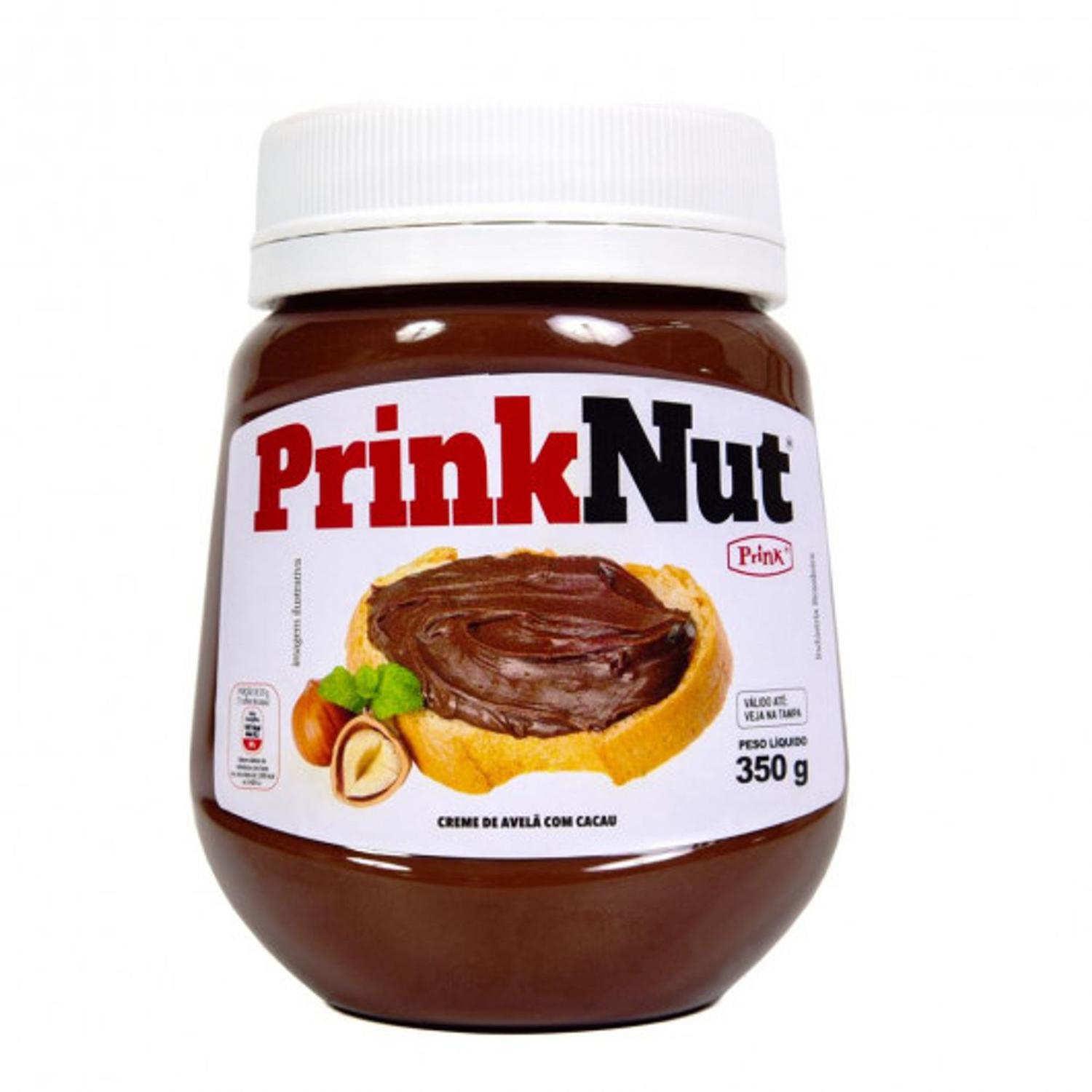 CREME DE AVELÃ COM CACAU PRINK NUT MELHOR NUTELA 350g - Alimentos ...