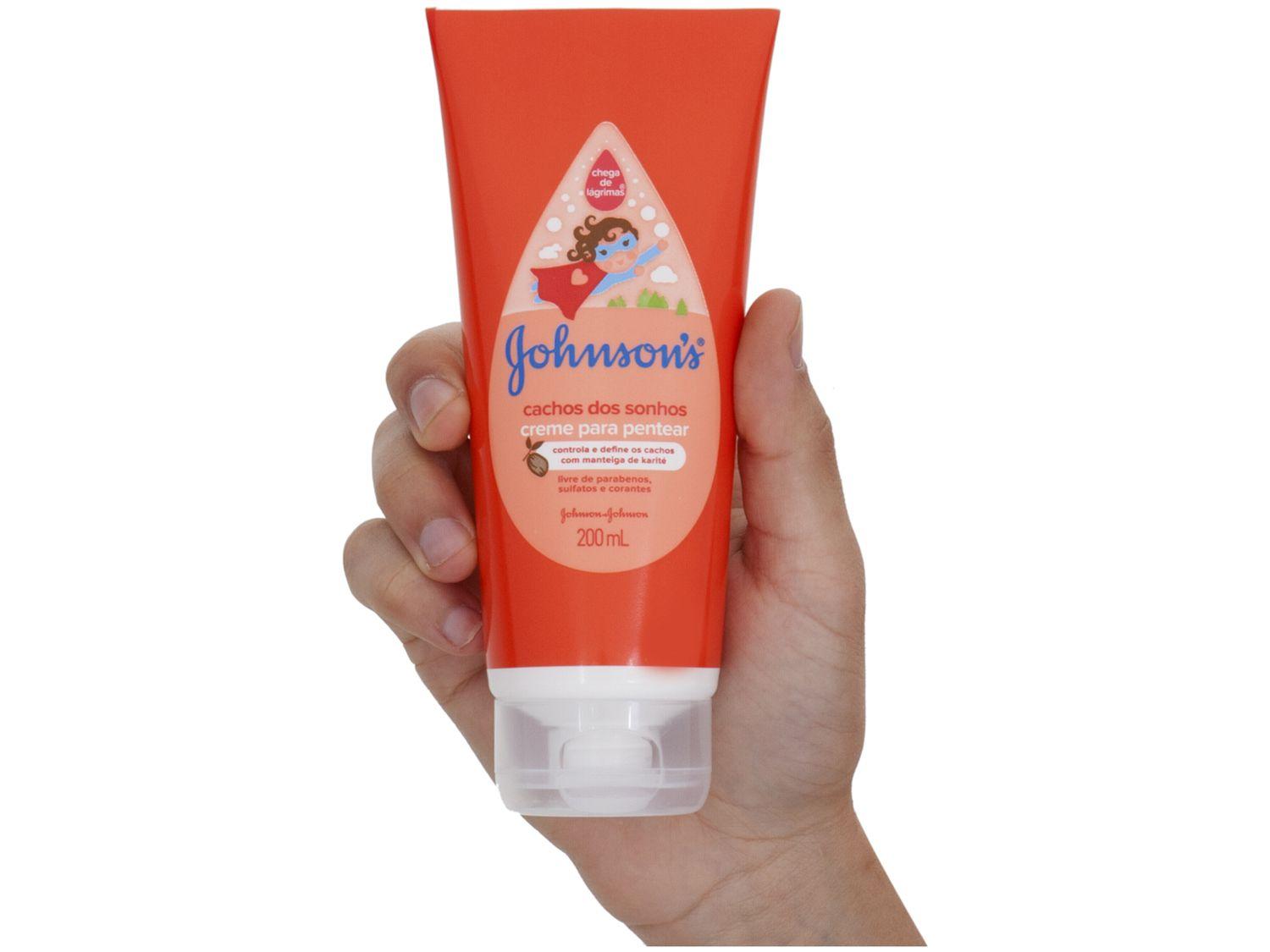 Creme De Pentear Infantil Johnsons Baby Toddler - Cachos Dos Sonhos 200Ml - Creme De Pentear - Magazine Luiza