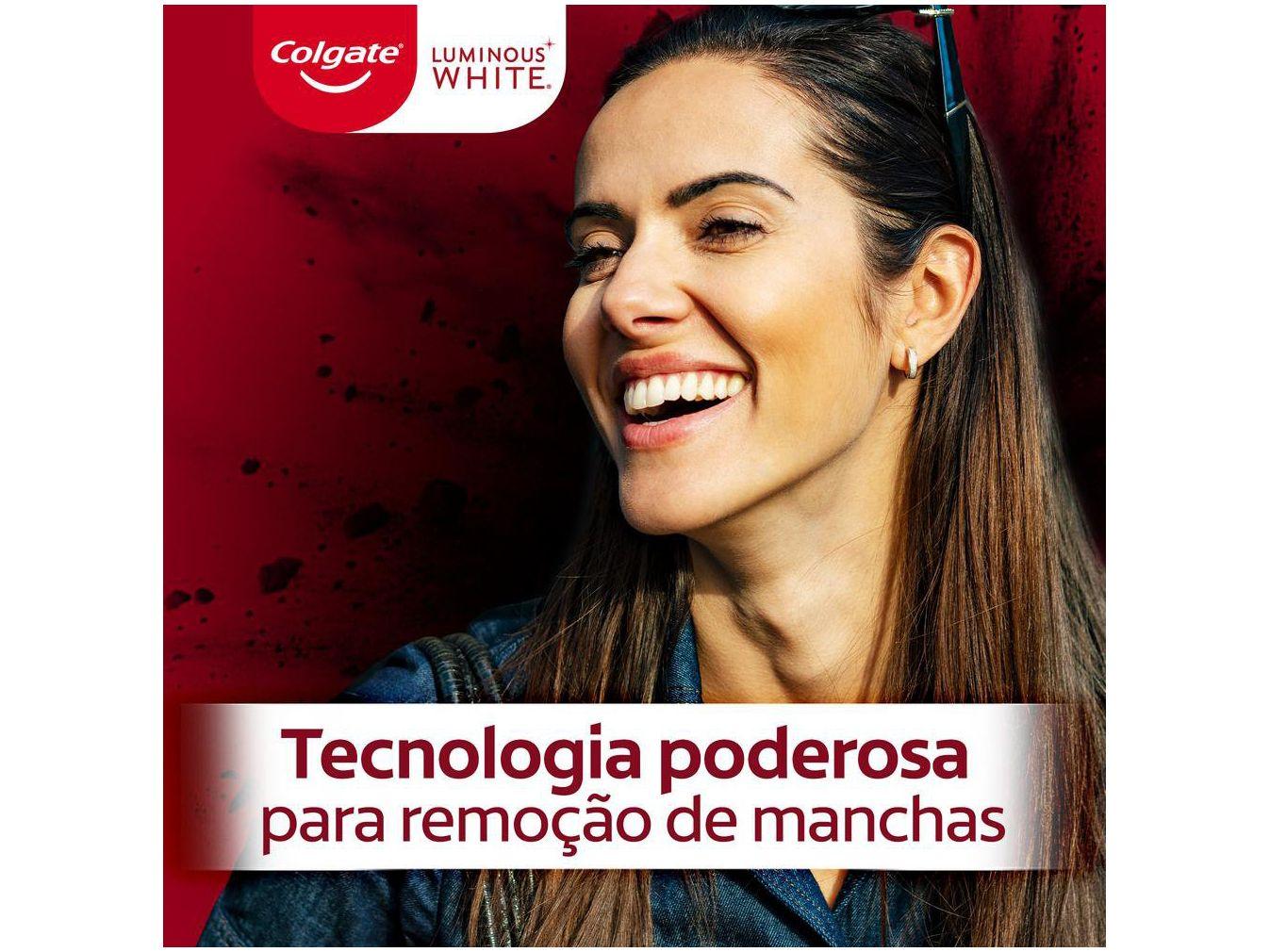 Creme Dental Clareador Colgate White Carvão Ativado Luminous 70g 4 Unidades