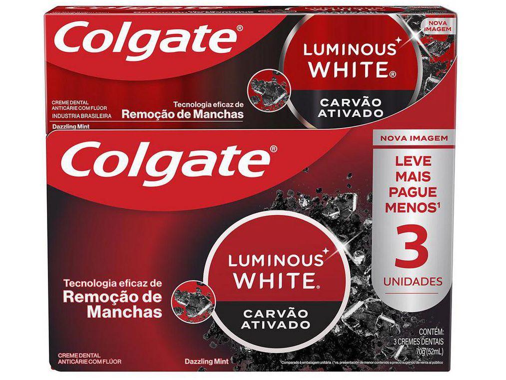 Creme Dental Colgate Luminous White Carvão Ativado