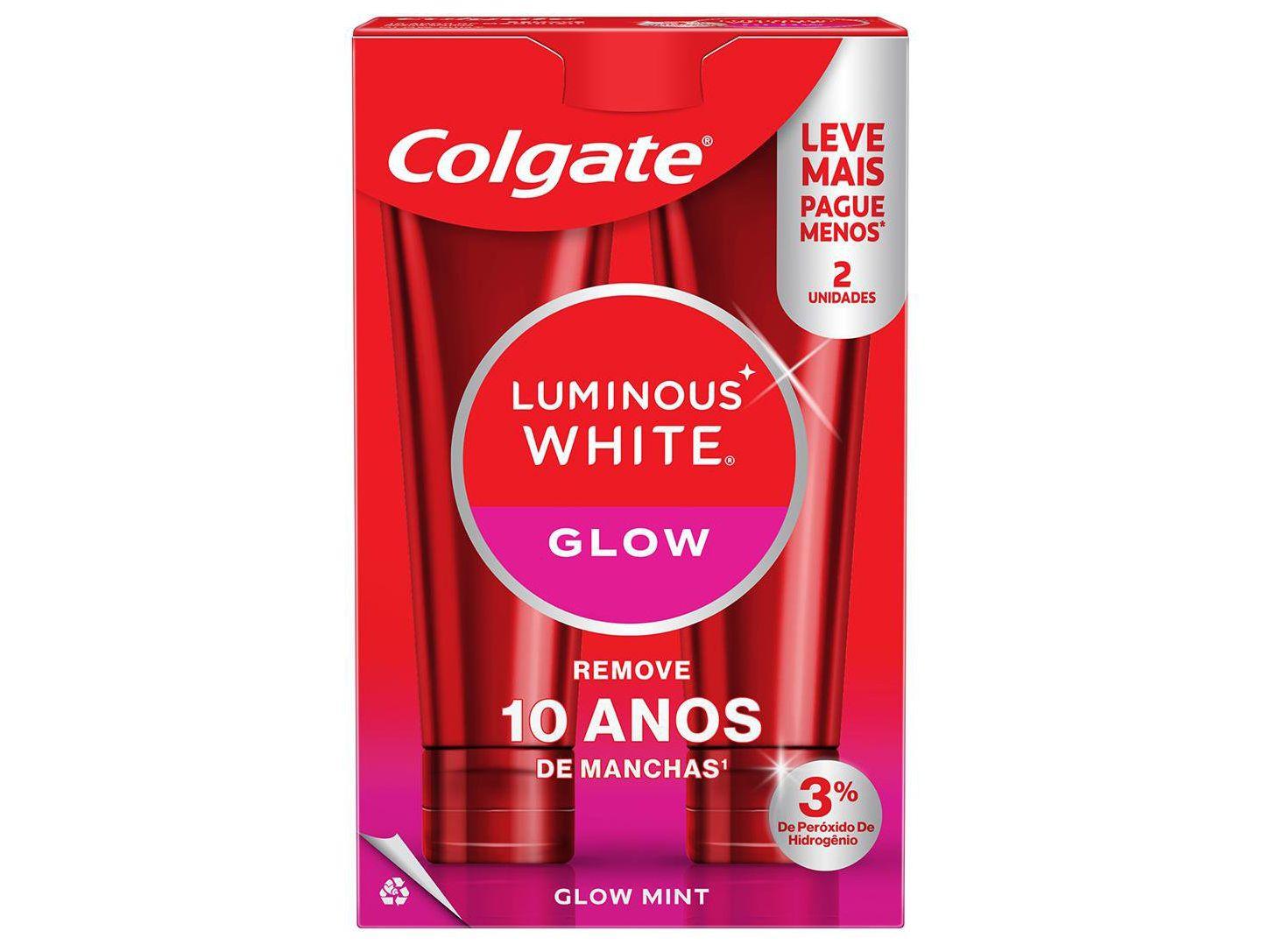 Creme Dental Colgate Luminous White Glow 70g 2 Unidades