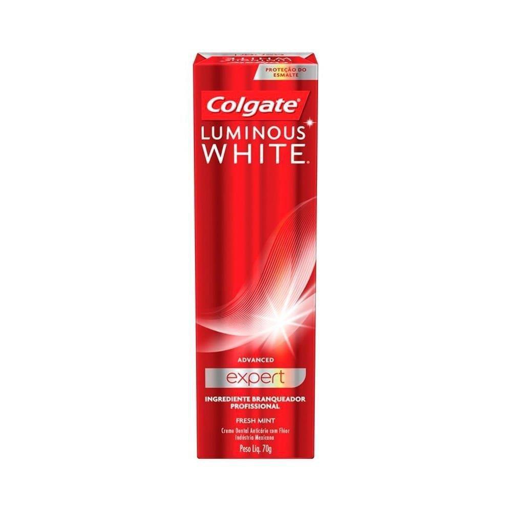 creme dental colgate luminous white expert