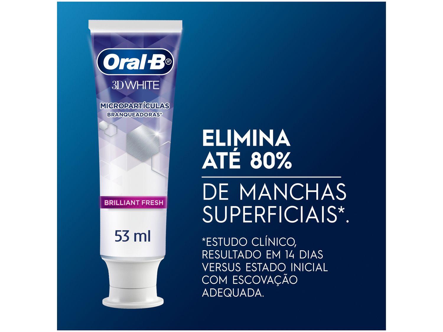 Creme Dental Oral-B 3D White Brilliant Fresh 70g 6 unidades