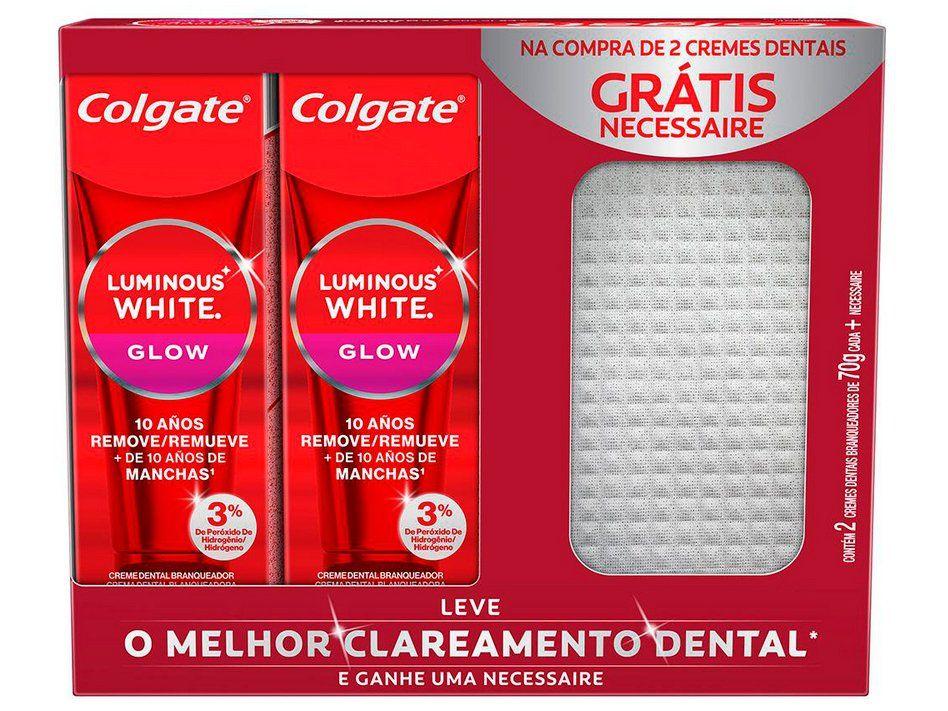 Creme Dental para Dentes Sensíveis Colgate Glow Xtreme Temperatures 70g 2 Unidades