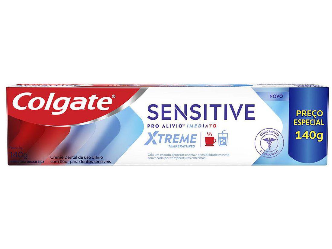 Creme Dental para  Dentes Sensíveis Colgate Pro-Alívio Imediato Xtreme Sensitive 140g