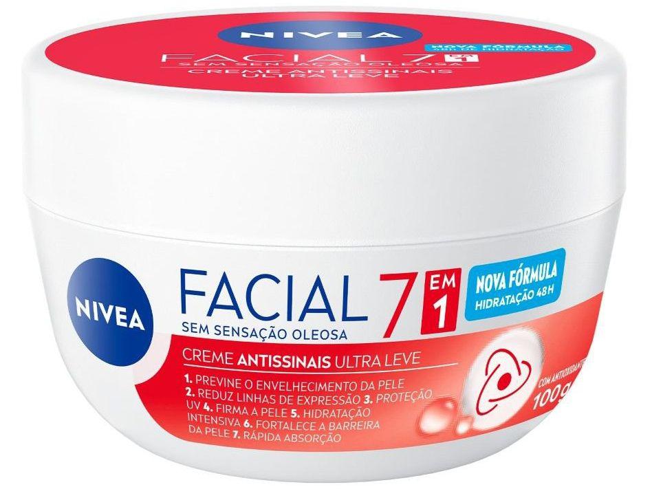 Creme Facial NIVEA Antissinais Ultraleve 7 em 1 100g