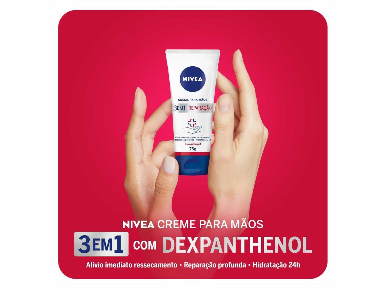 Creme Hidratante para Mãos Nivea 3 em 1 Reparação