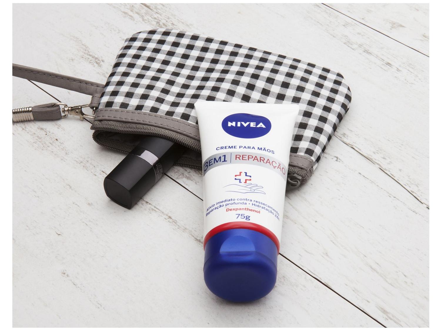 Creme Hidratante para Mãos Nivea 3 em 1 Reparação