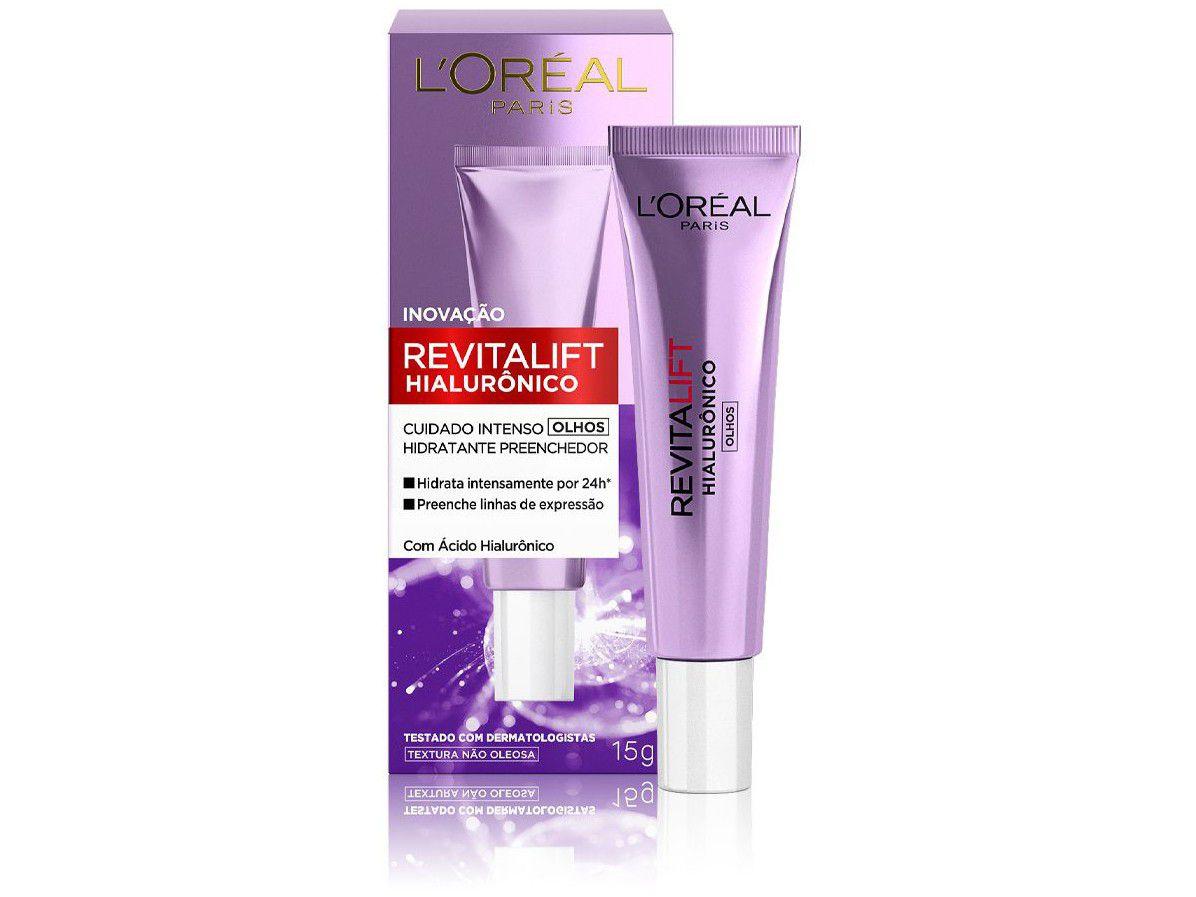 Creme para os Olhos Anti-idade Loreal Paris Revitalift Hialurônico 15g