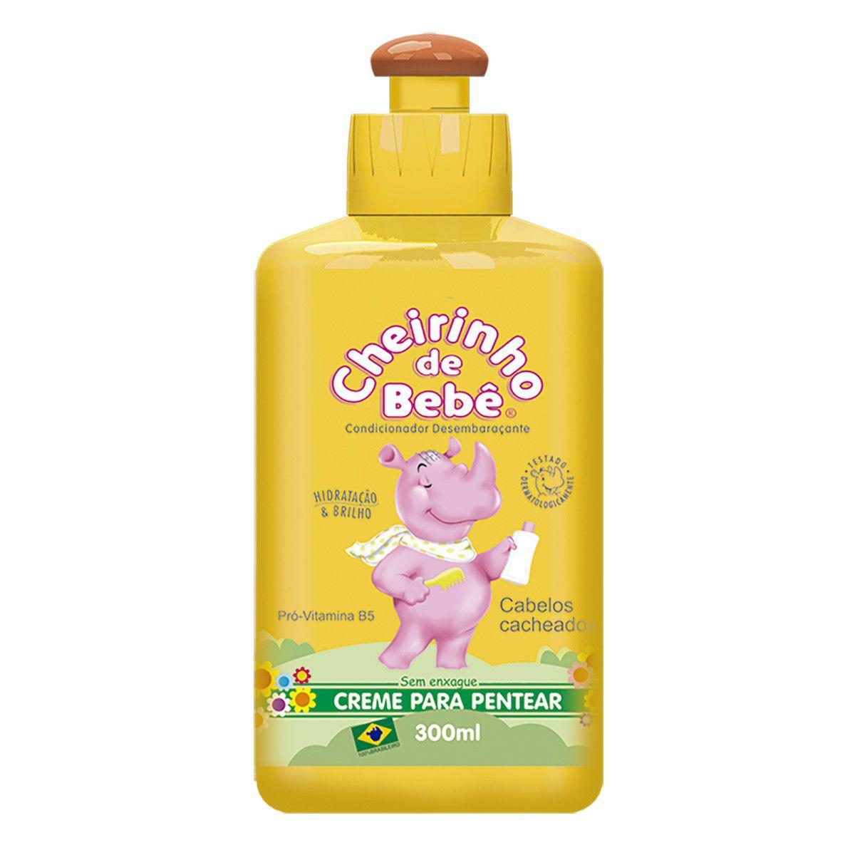 Creme Para Pentear Cabelos Cacheados 300Ml - Cheirinho De Bebê - Creme De Pentear - Magazine Luiza