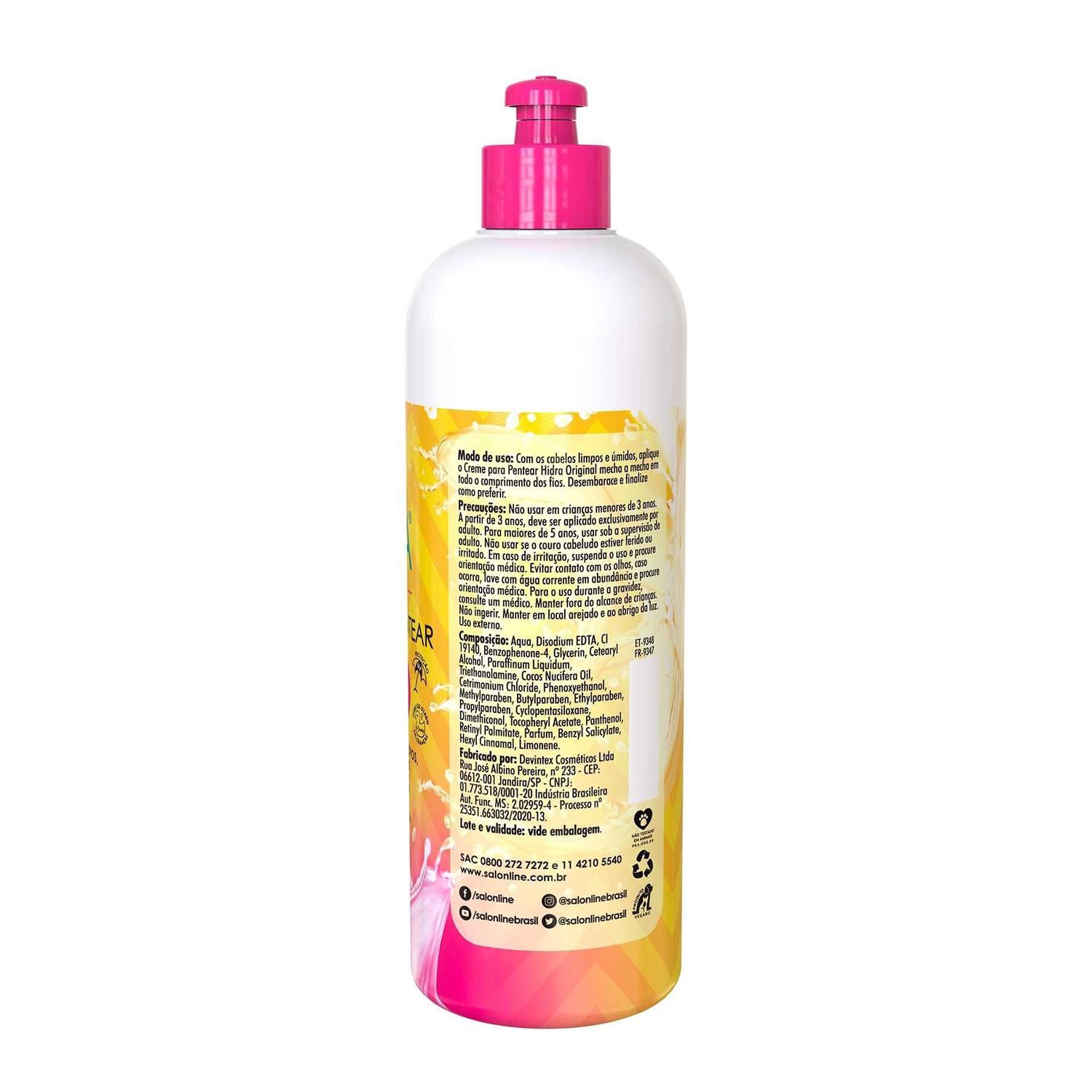 Creme Para Pentear Hidra Original Salon Line 500ml Desembaracante Magazine Luiza