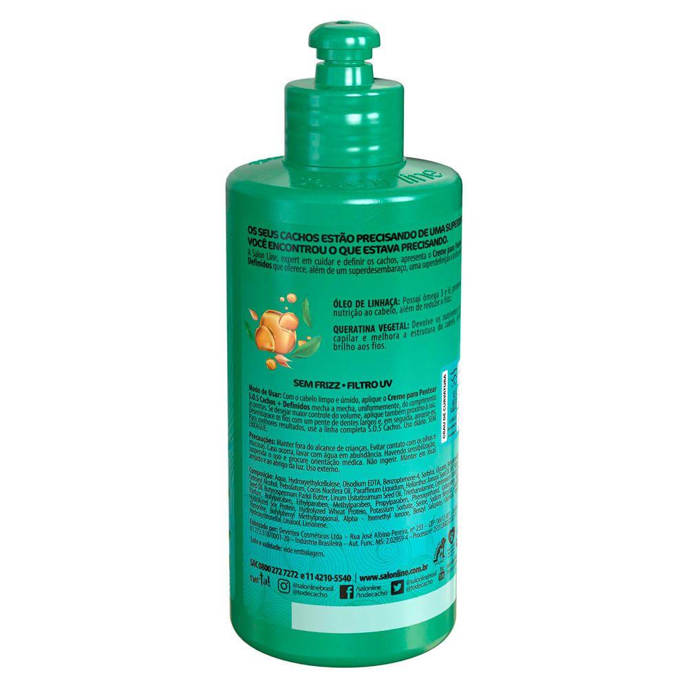 Creme Para Pentear Salon Line S O S Cachos Definidos 300ml Creme De Pentear Magazine Luiza
