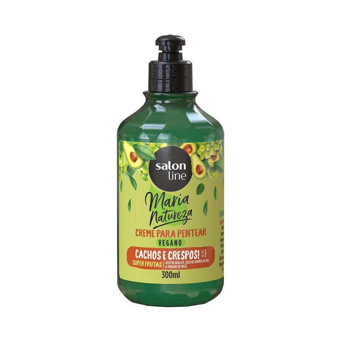 Creme Pentear Vegano Cachos Crespos Salon Line Desembaracante Magazine Luiza