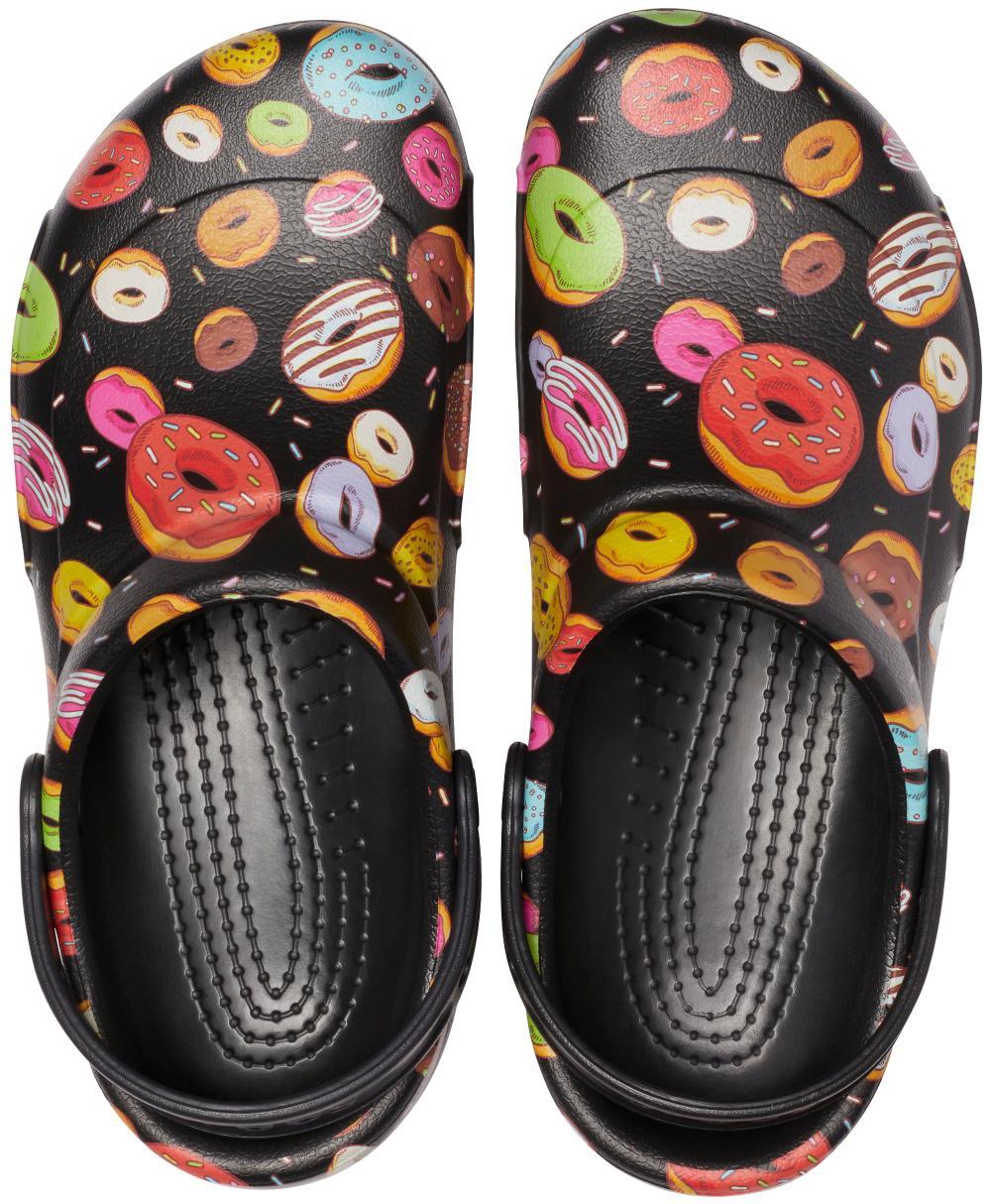 Crocs Bistro Graphic Clog Black/Multi Donuts Sandália Masculina