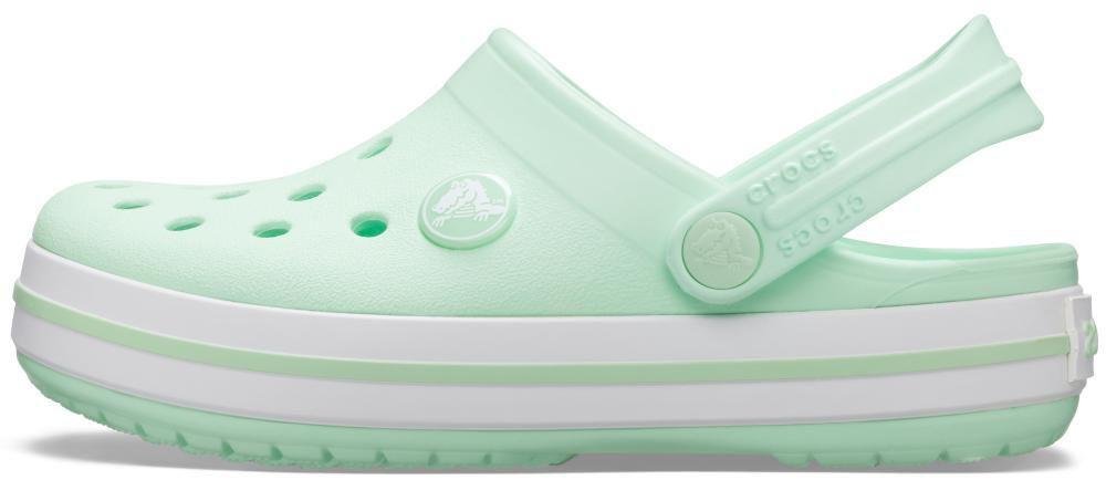 mint platform crocs