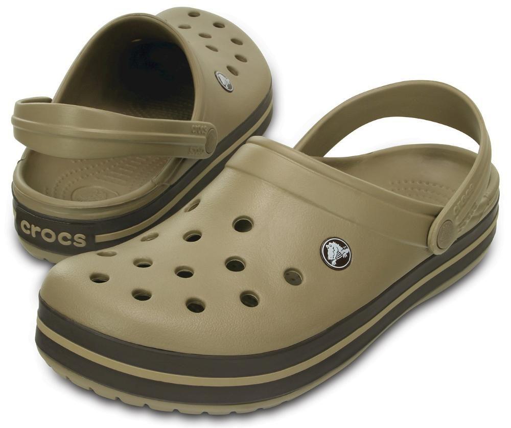 crocs crocband espresso khaki