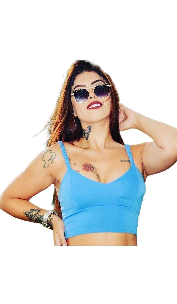 cropped tricot alca trancada