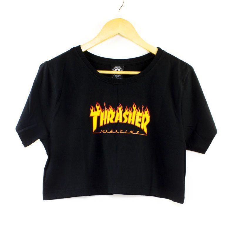 Thrasher Pieces Jailer Thrasher Crop Top Png, Transparent Png 521x694