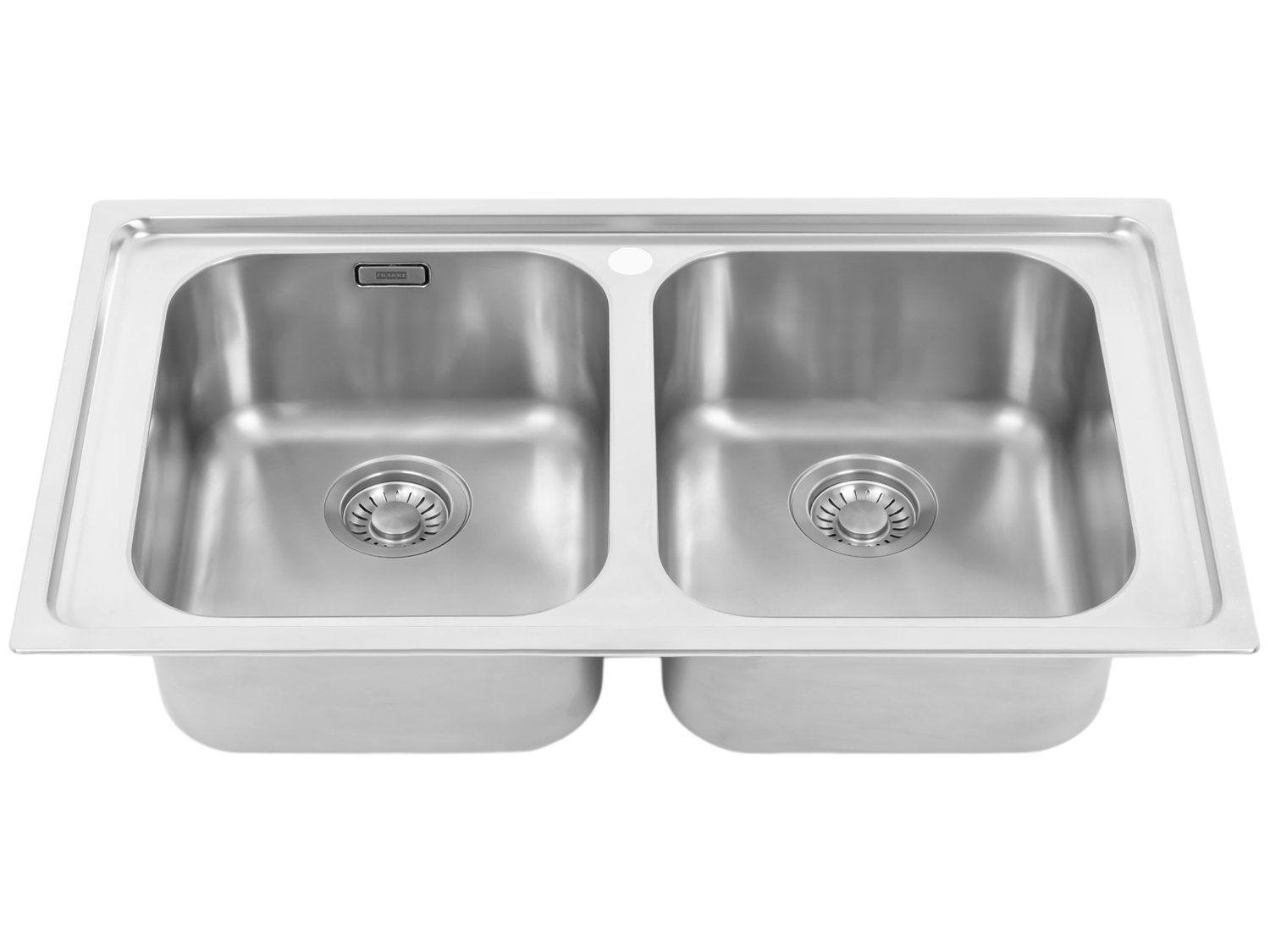 Cuba para Cozinha Franke Dupla Inox de Sobrepor Retangular Smart SRX 620 54x119cm