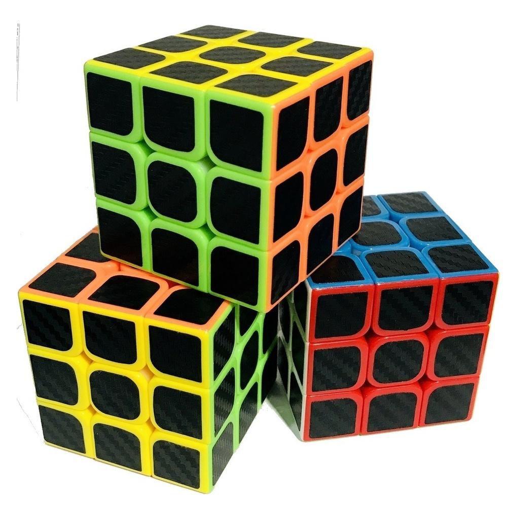 Chapeamento 3x3x3 Cubo Mágico Magnético 3x3 Quebra-cabeça de Velocidade  Profissional 3 × 3 Fidget Toy