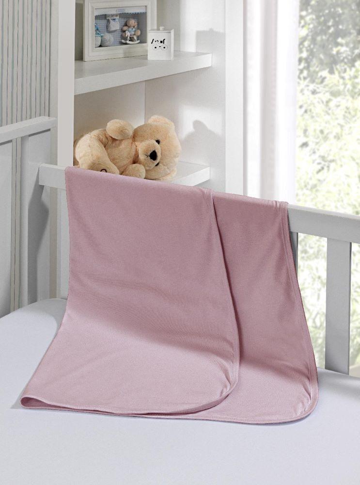 Cueiro De Bebe Duplo Kinder Liso Rosa Cha Tecebem Cueiro Magazine Luiza