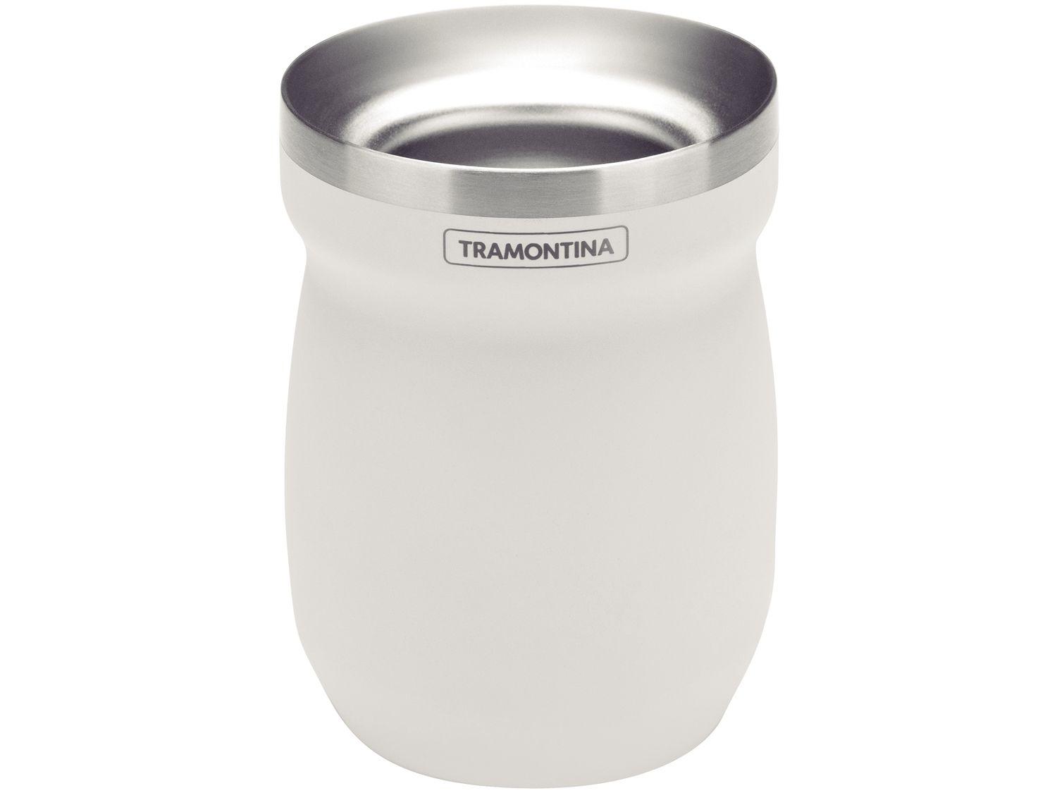 Cuia de Chimarrão e Tereré Térmica Inox Tramontina ILEX 61647210 Branco 240ml