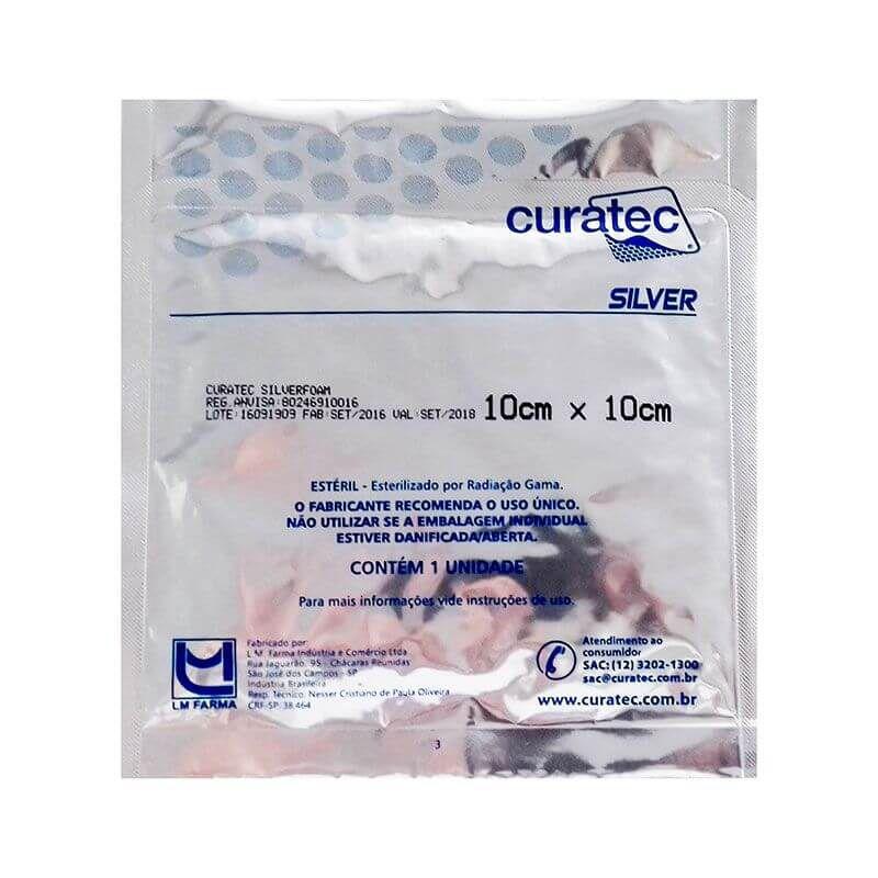 Curativo Silver IV Alginato de Cálcio com Prata - Curatec - Curativo