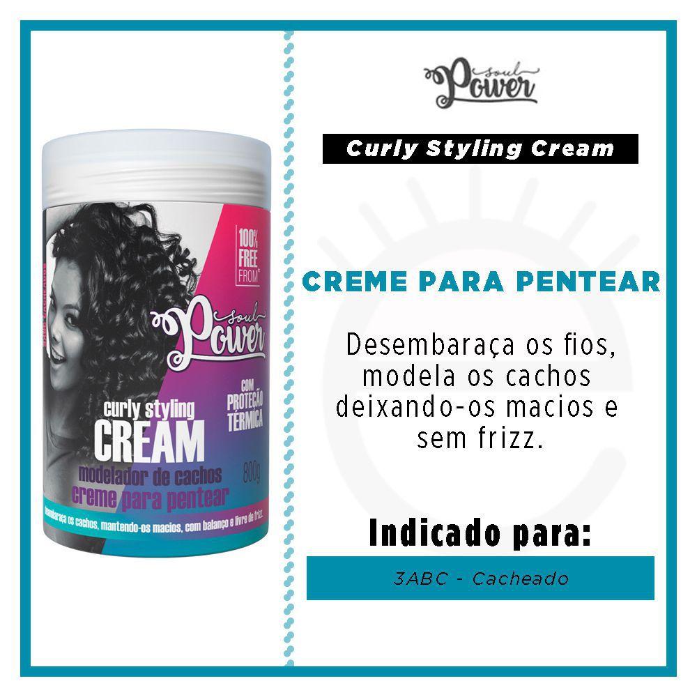 Curly On Cream - Creme para Pentear Soul Power 800g - Creme de Pentear