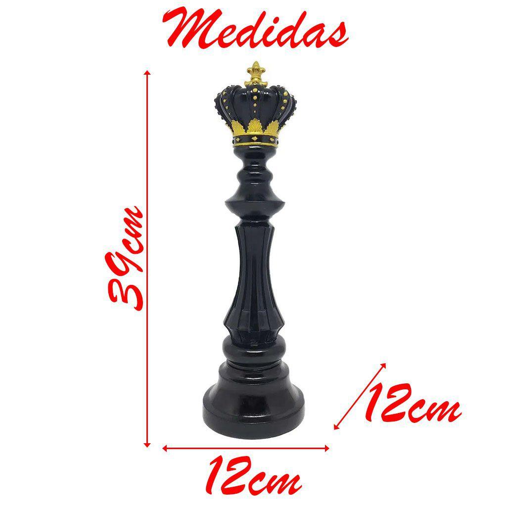 Decoracao rei e rainha xadrez