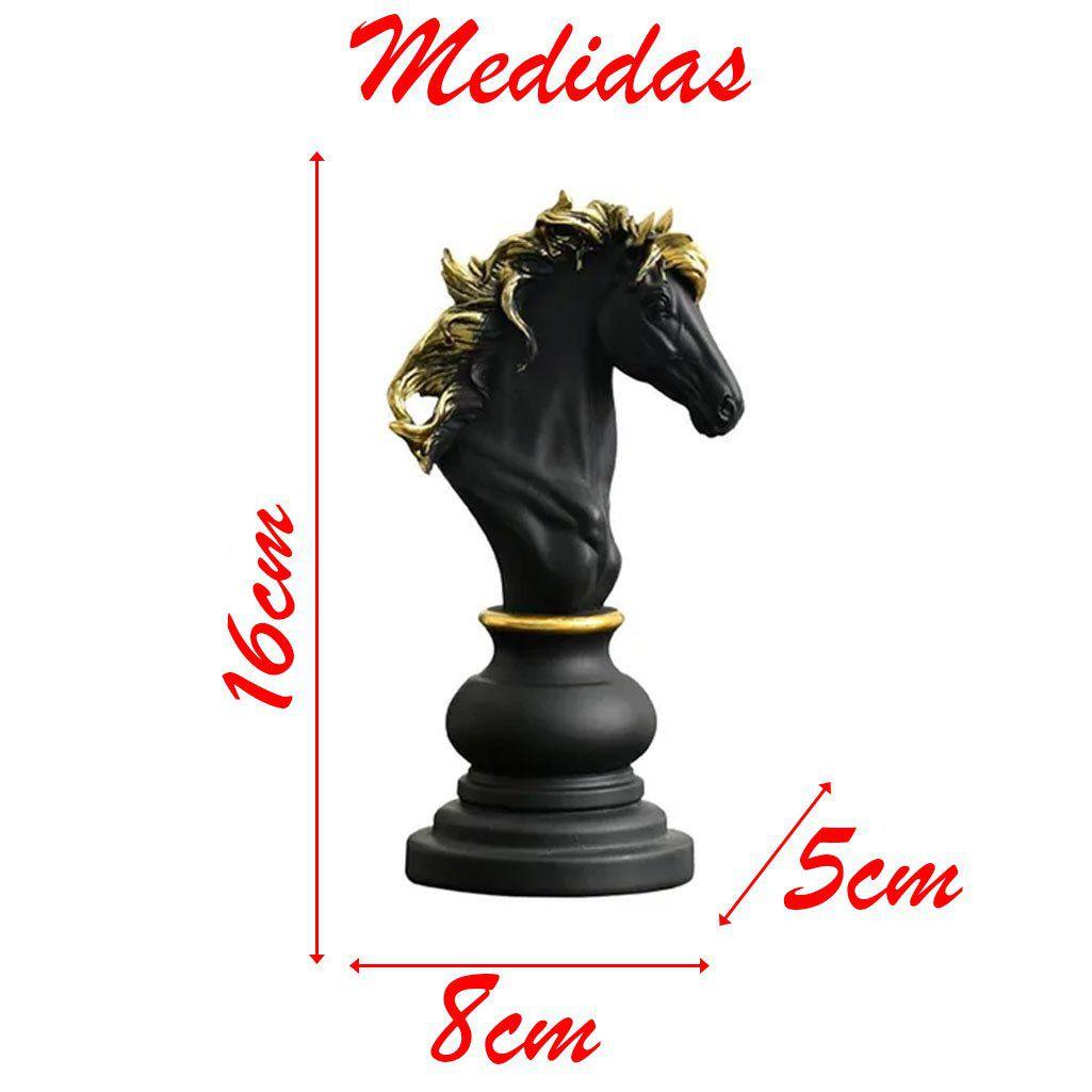 Decoração Peças De Xadrez Rei Rainha E Cavalo Escultura Média Estátua -  Gici Decor - Objetos de Decoração - Magazine Luiza