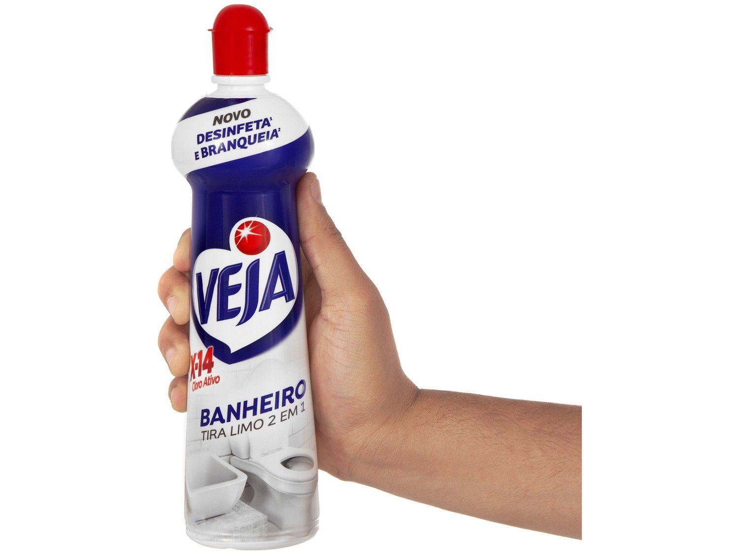 Desengordurante Veja X14 2 em 1 Tira Limo - Cloro Ativo 500ml