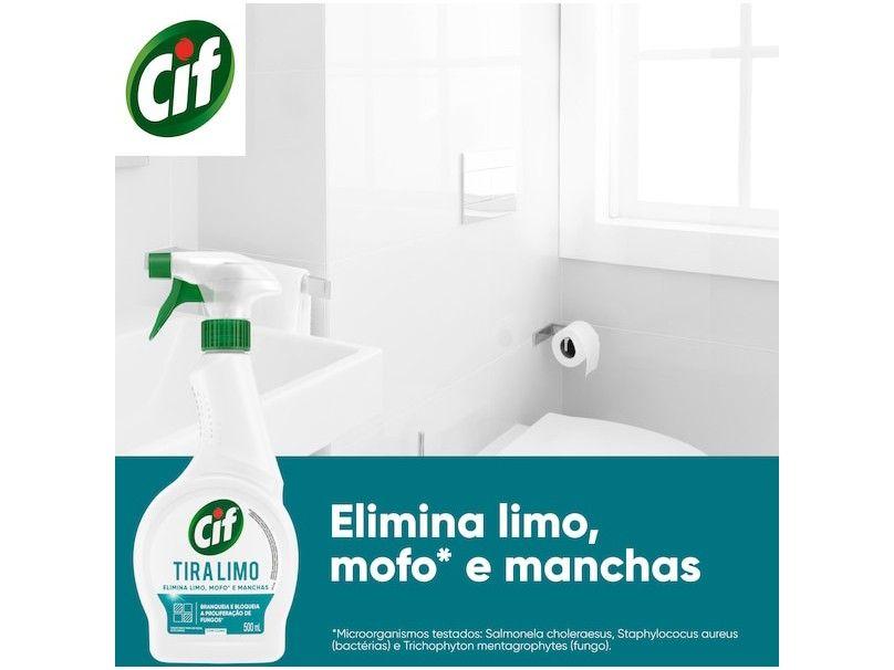 Desinfetante de Banheiro Especialista Spray Cif Tira Limo Com Cloro 500ml