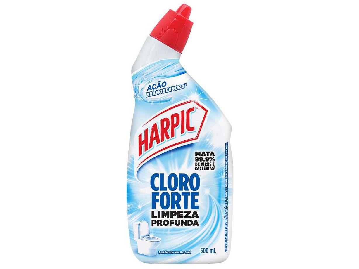 Desinfetante Líquido para Banheiro Cloro Forte Limpeza Profunda 500ml