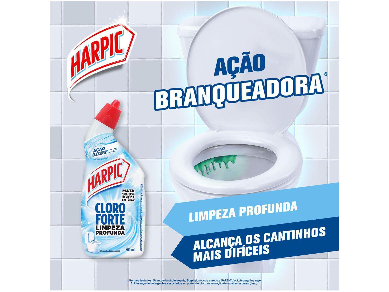 Desinfetante Líquido para Banheiro Cloro Forte Limpeza Profunda 500ml