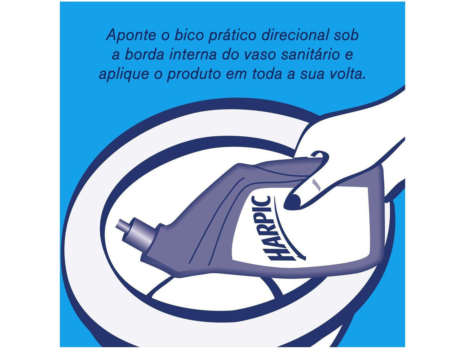 Desinfetante Líquido para Banheiro Cloro Forte Limpeza Profunda 500ml
