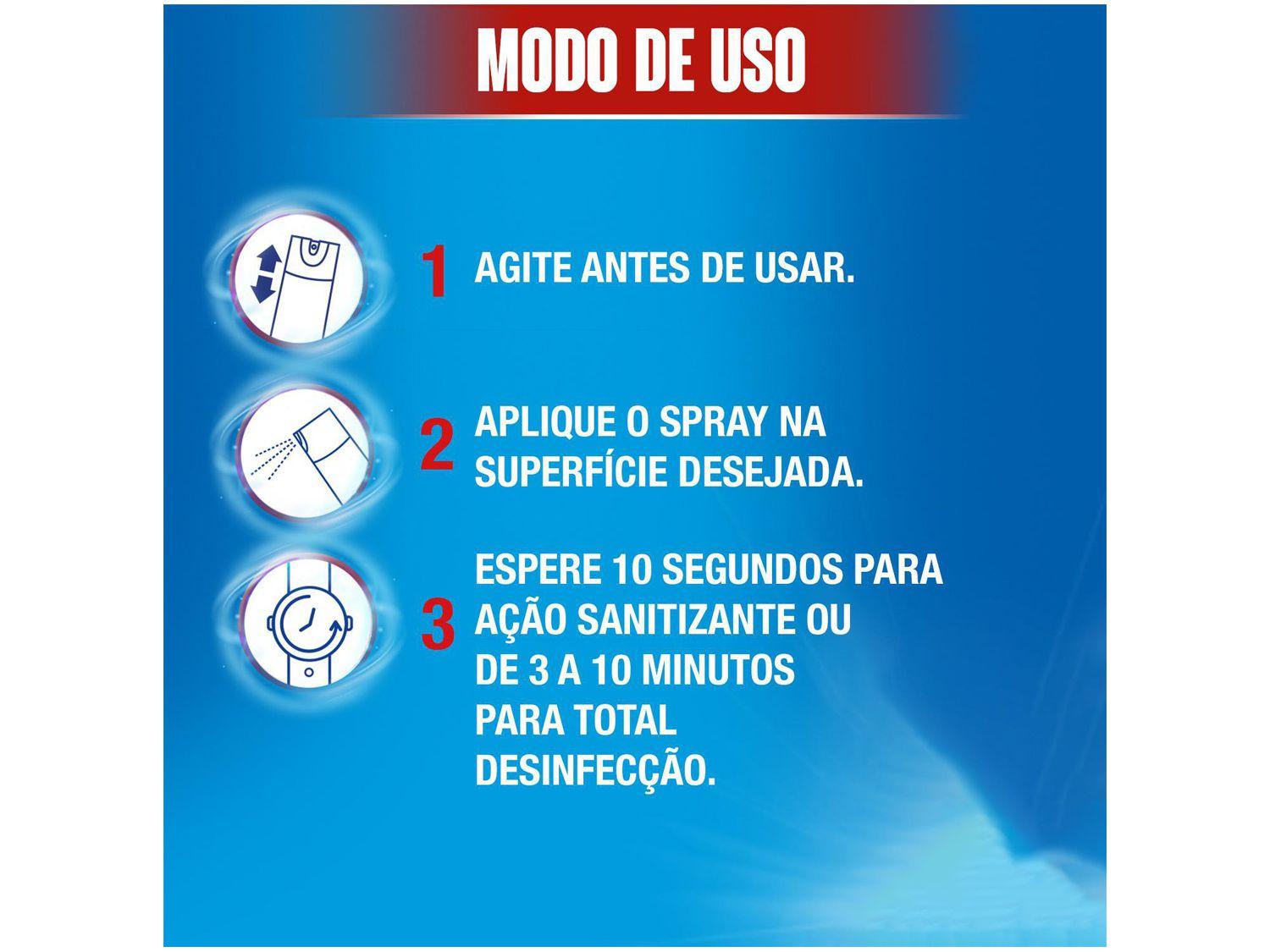 Desinfetante Spray Lysol Pureza do Algodão 360ml