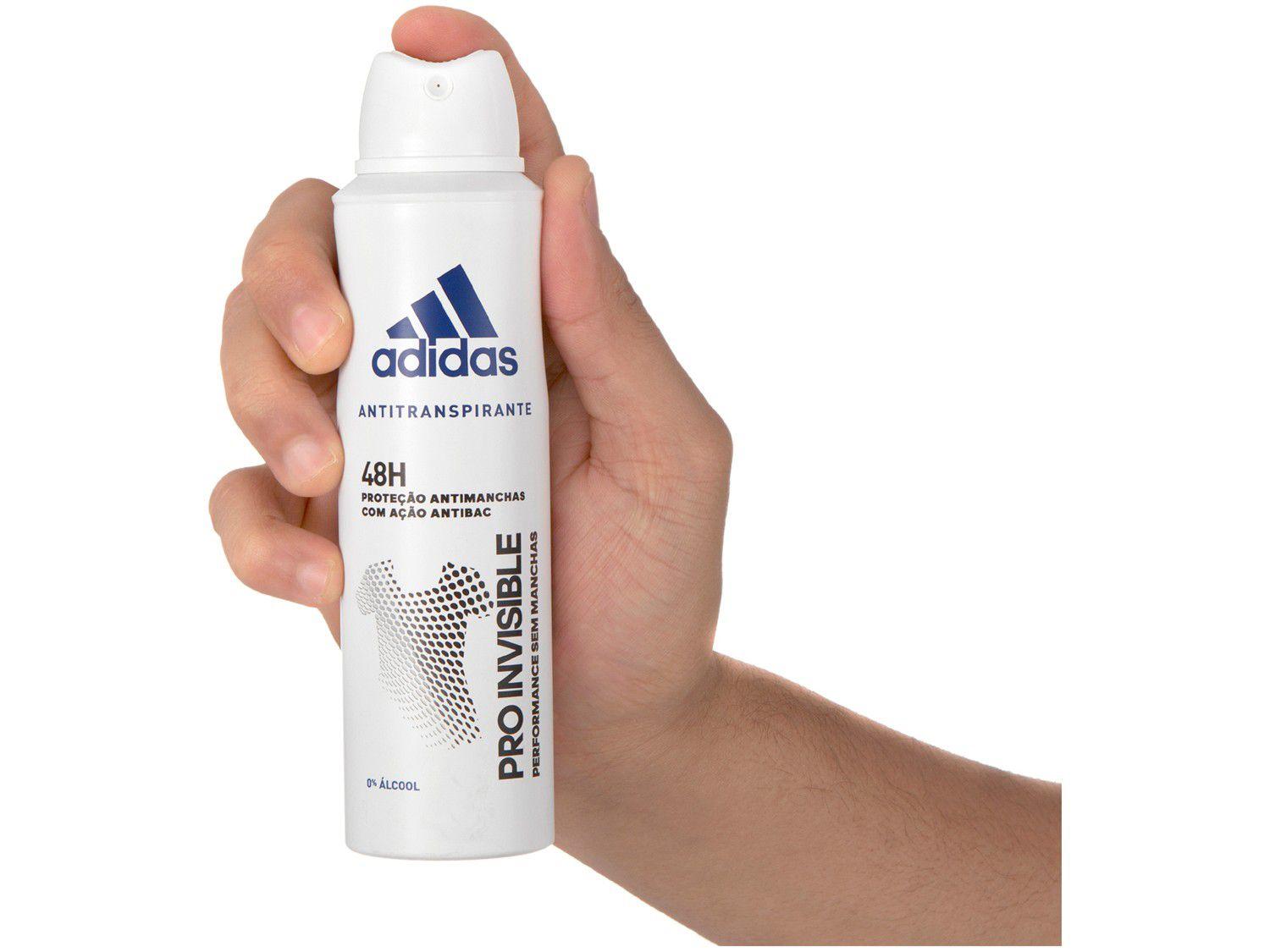 Desodorante Adidas Pro Invisible Aerosol Antitranspirante Feminino