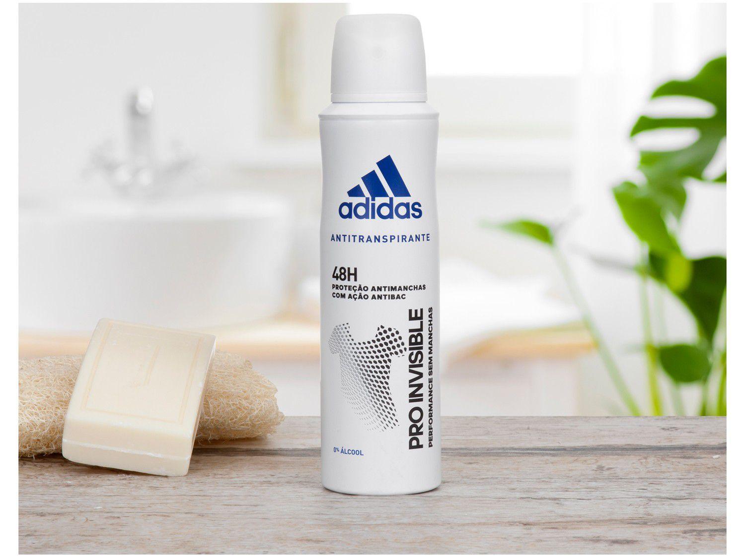 Desodorante Adidas Pro Invisible Aerosol Antitranspirante Feminino