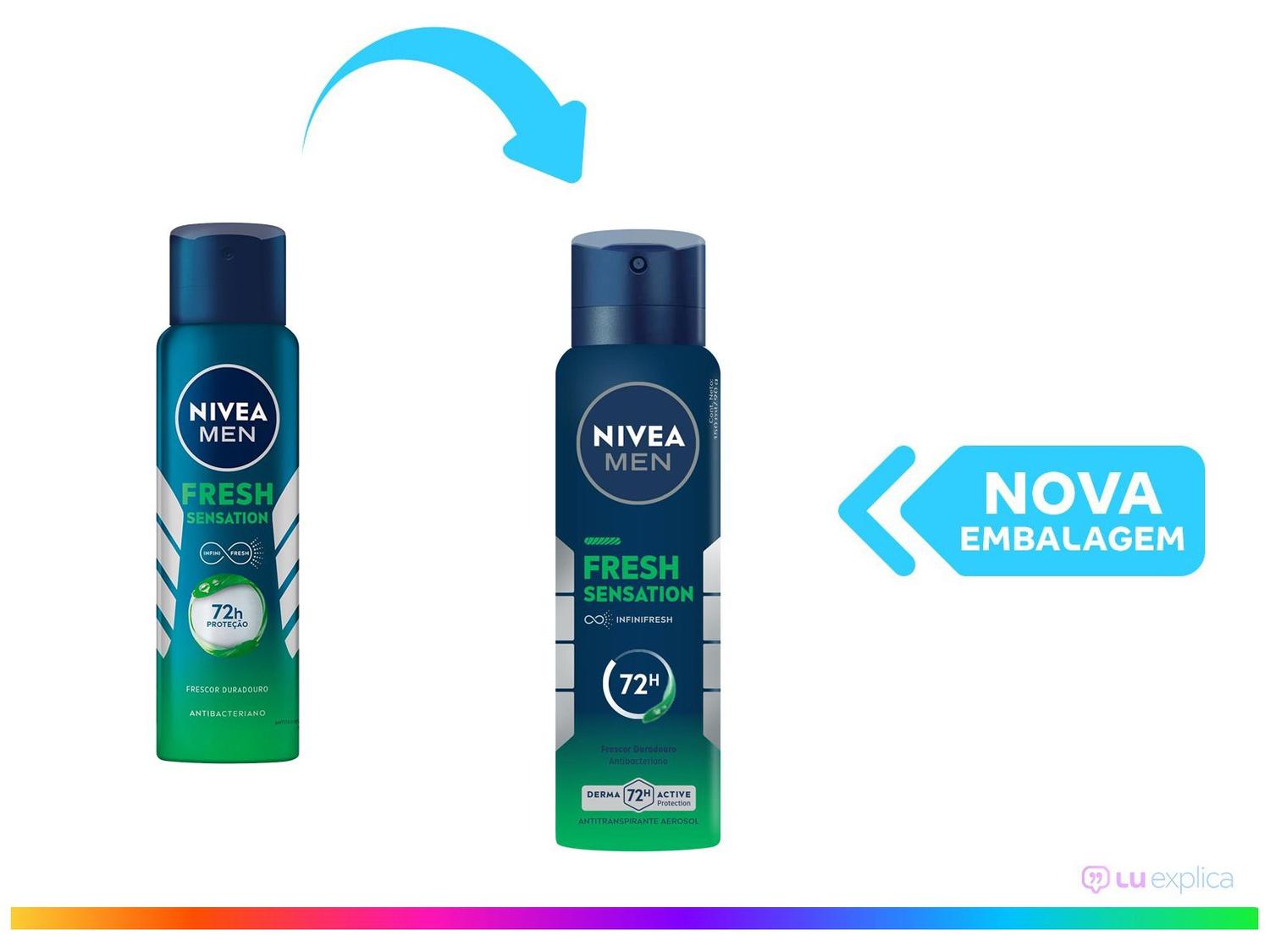 Desodorante Aerosol Antitranspirante Nivea Men Fresh Sensation Masculino 72 horas 150ml