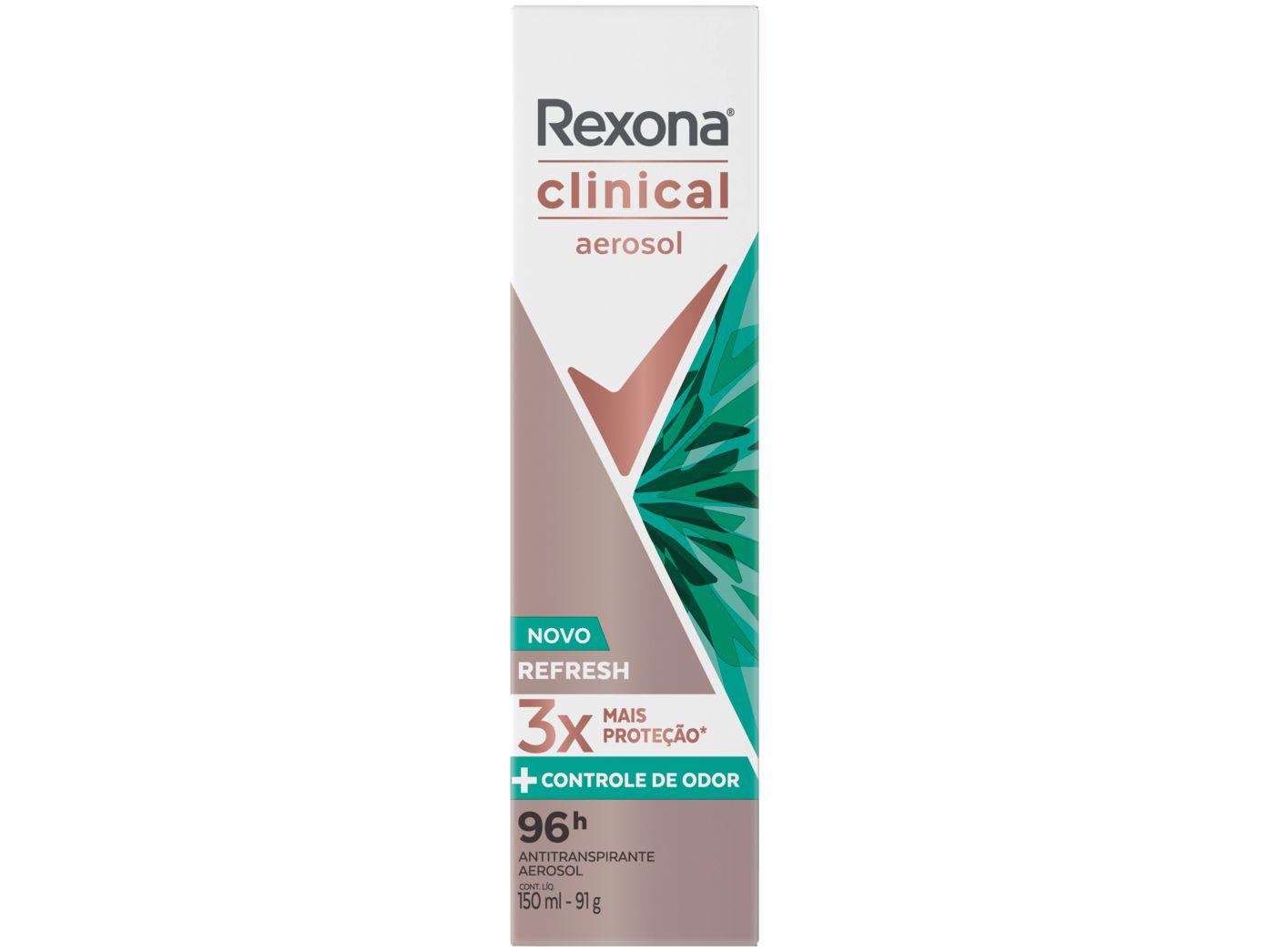 REXONA CLINICAL  3X MAIS PROTEÇÃO COM 3X MAIS CONTROLE DE ODOR